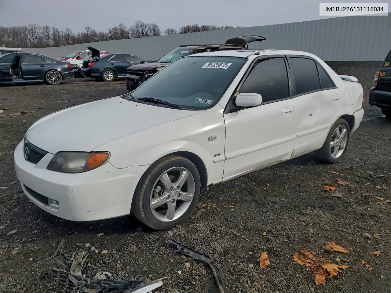 JM1BJ226131116034 2003 Mazda Protege Dx