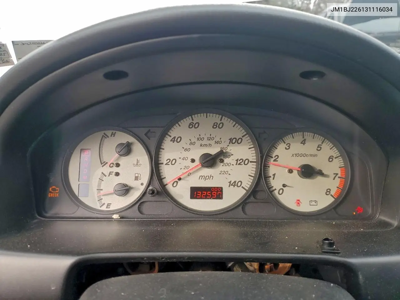 JM1BJ226131116034 2003 Mazda Protege Dx