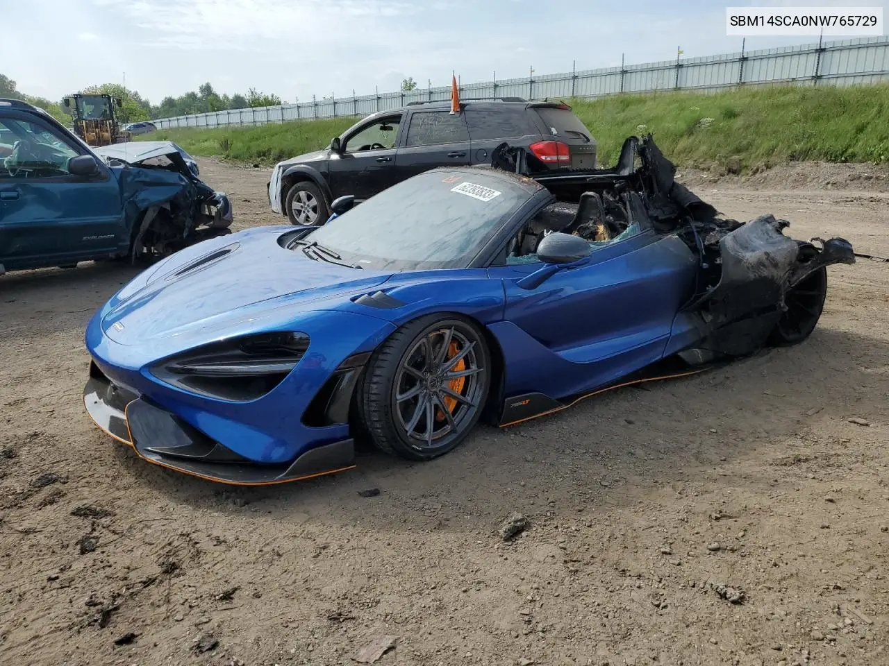 2022 Mclaren Automotive 765Lt VIN: SBM14SCA0NW765729 Lot: 62393833