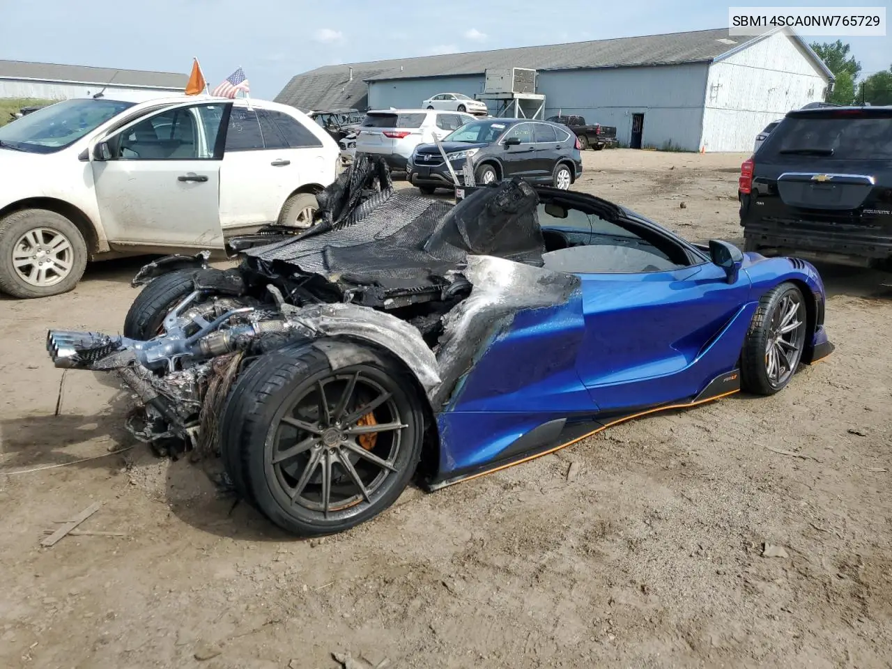 2022 Mclaren Automotive 765Lt VIN: SBM14SCA0NW765729 Lot: 62393833