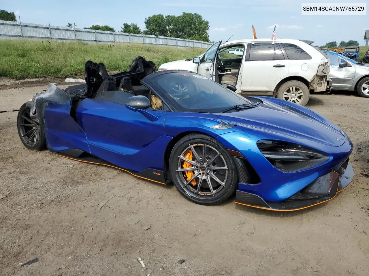 2022 Mclaren Automotive 765Lt VIN: SBM14SCA0NW765729 Lot: 62393833