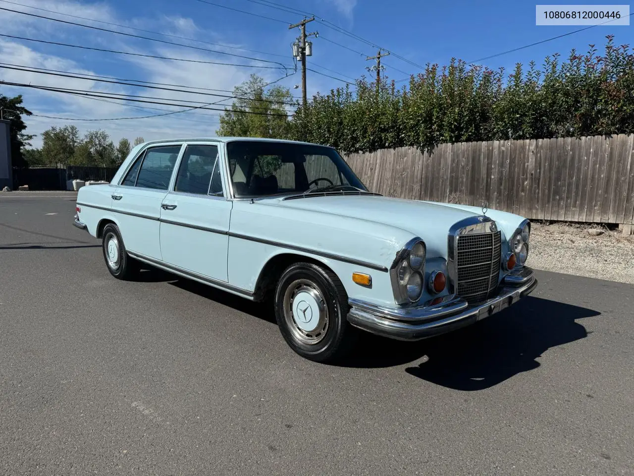 10806812000446 1972 Mercedes Benz 280Sel 4.5