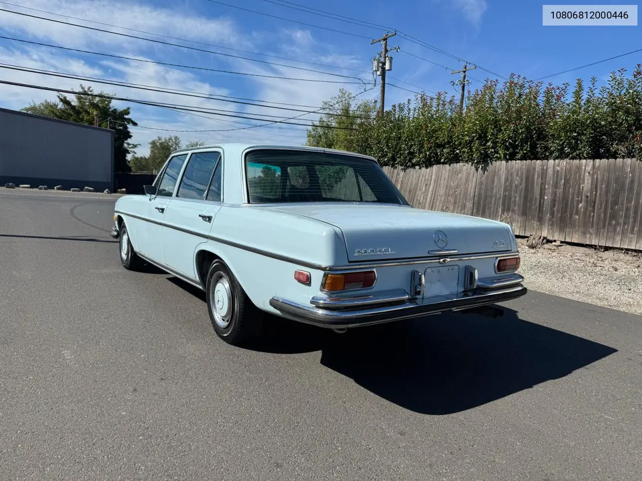 10806812000446 1972 Mercedes Benz 280Sel 4.5