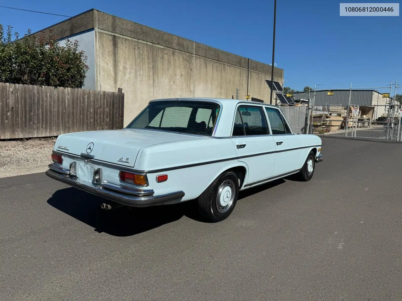10806812000446 1972 Mercedes Benz 280Sel 4.5