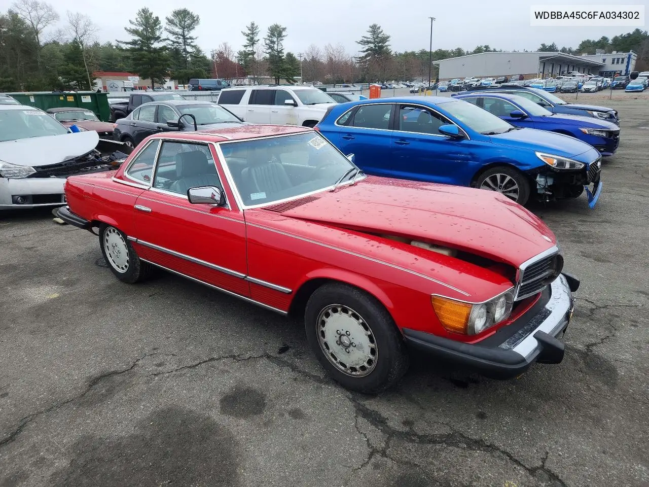 1985 Mercedes-Benz 380 Sl VIN: WDBBA45C6FA034302 Lot: 45696674
