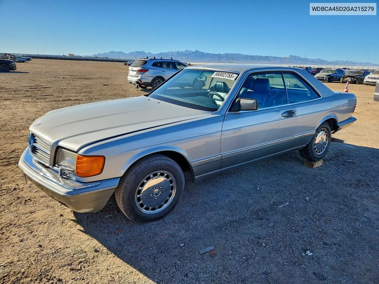 WDBCA45D2GA215279 1986 Mercedes-Benz 560 Sec