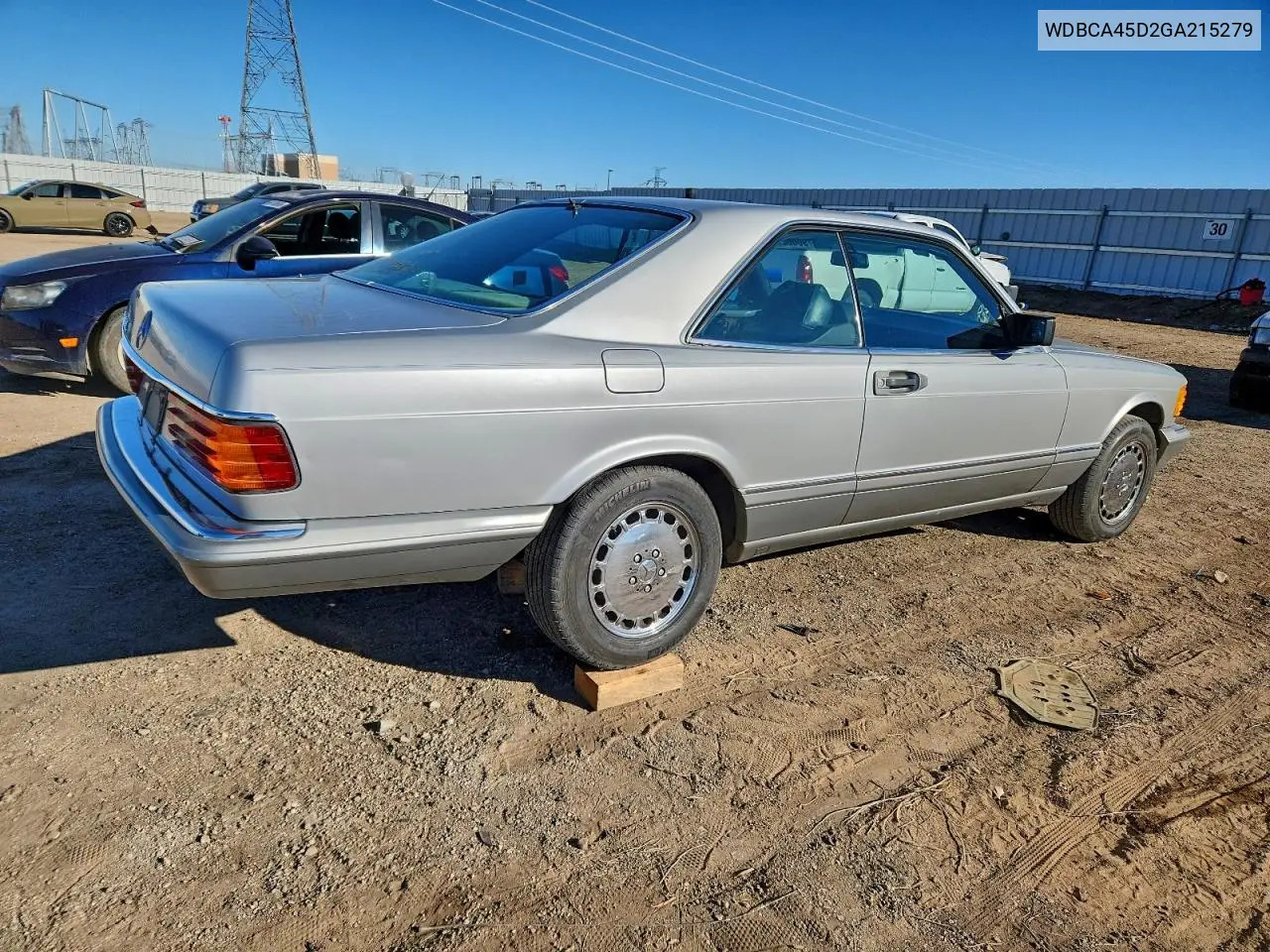 WDBCA45D2GA215279 1986 Mercedes-Benz 560 Sec