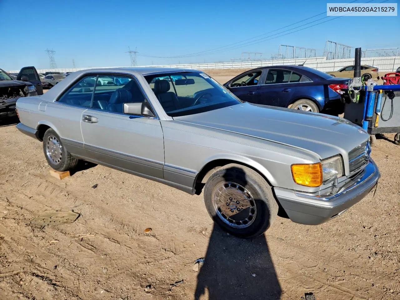 WDBCA45D2GA215279 1986 Mercedes-Benz 560 Sec