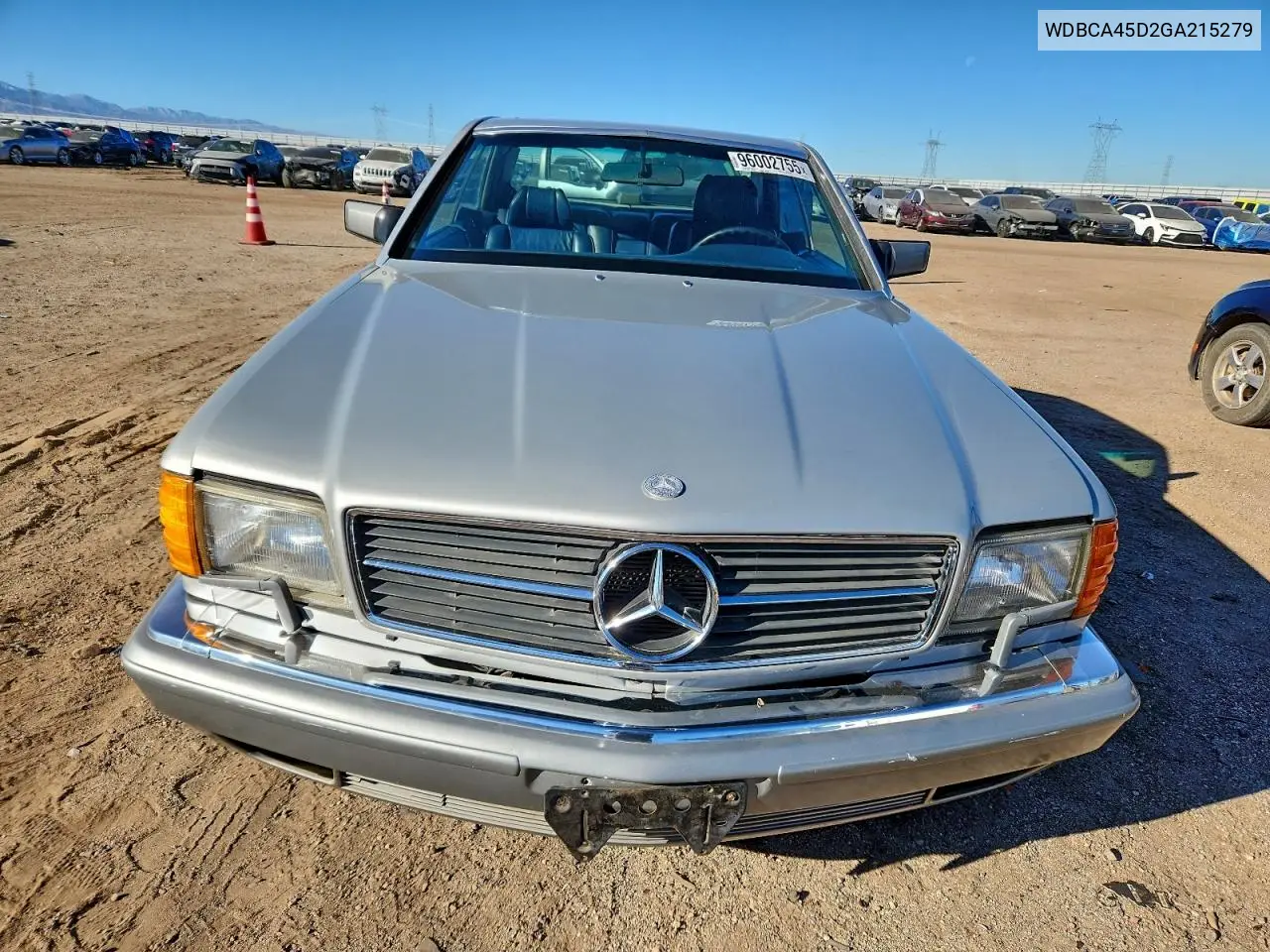 WDBCA45D2GA215279 1986 Mercedes-Benz 560 Sec