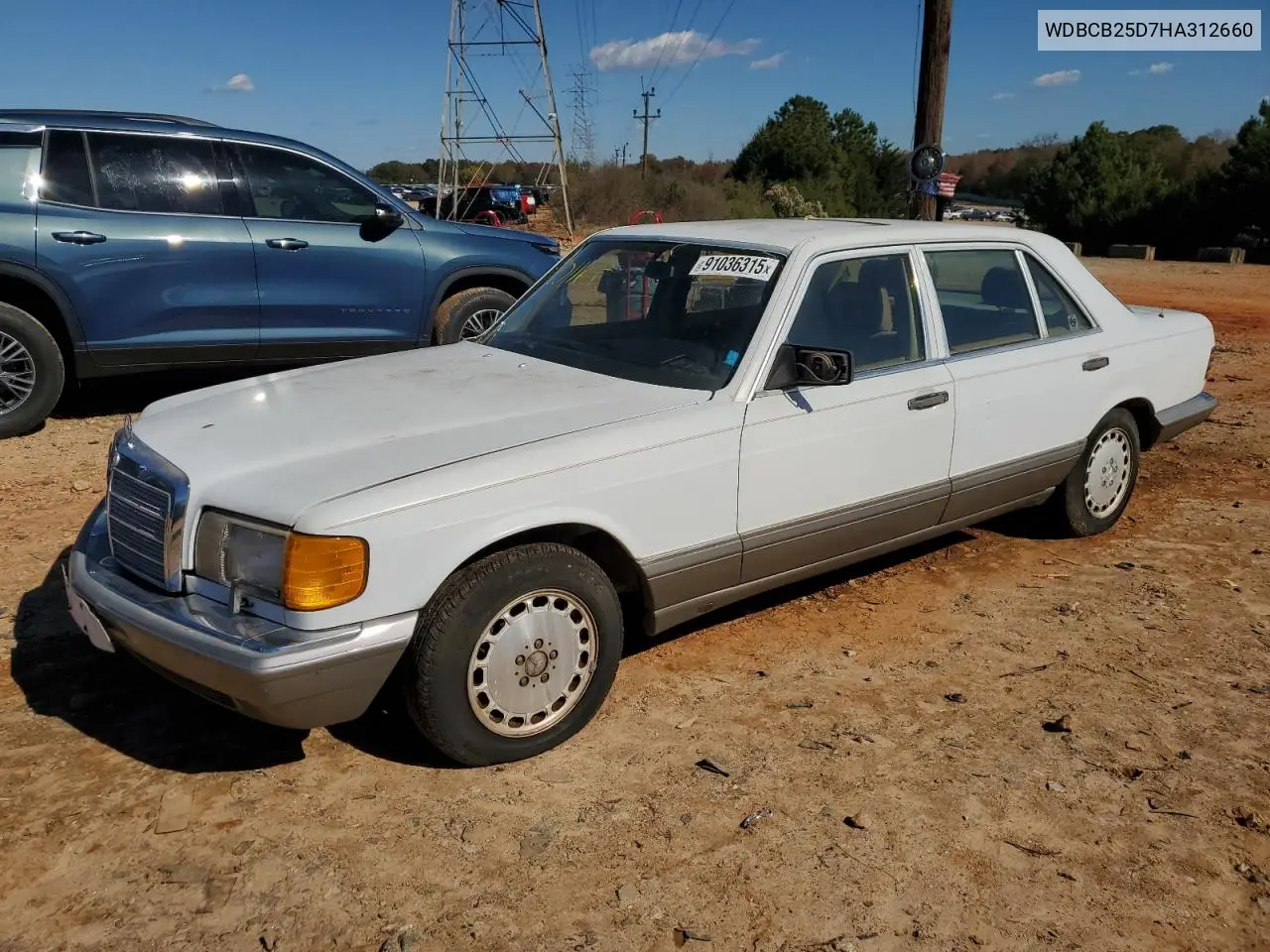 WDBCB25D7HA312660 1987 Mercedes-Benz 300 Sdl