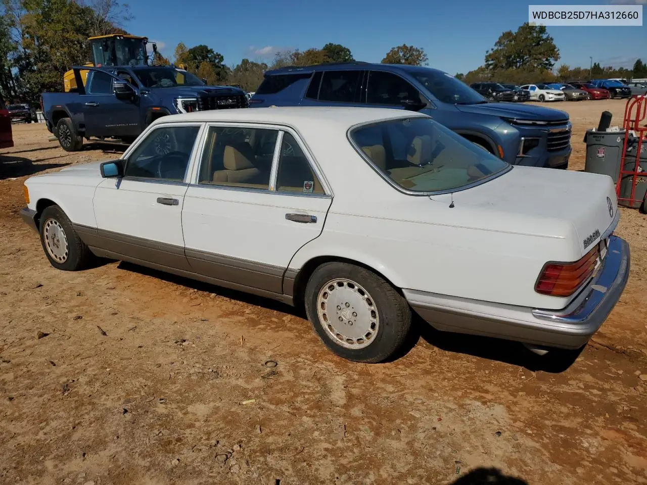 WDBCB25D7HA312660 1987 Mercedes-Benz 300 Sdl