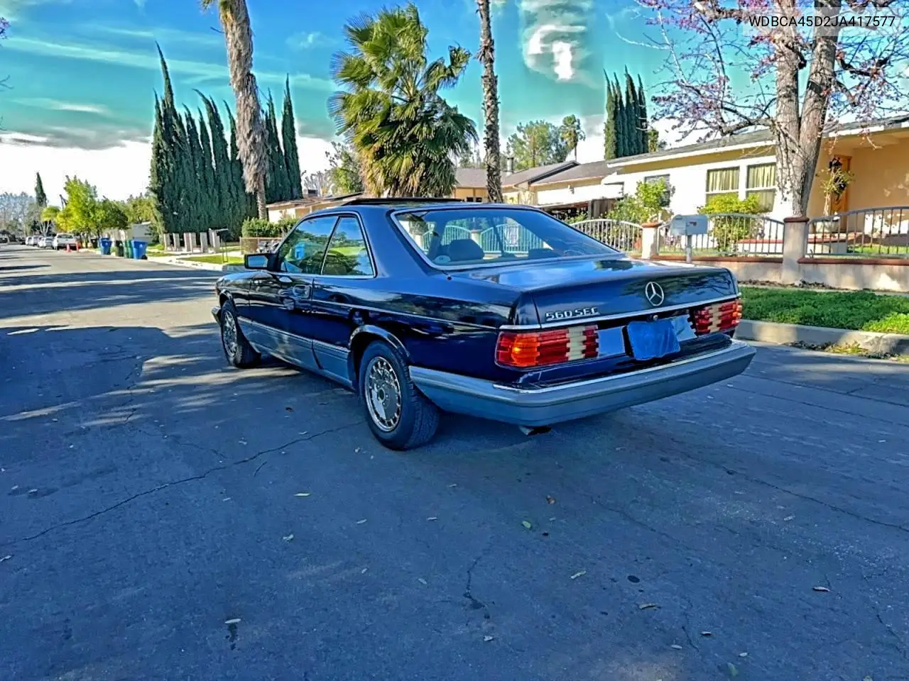 WDBCA45D2JA417577 1988 Mercedes-Benz 560 Sec