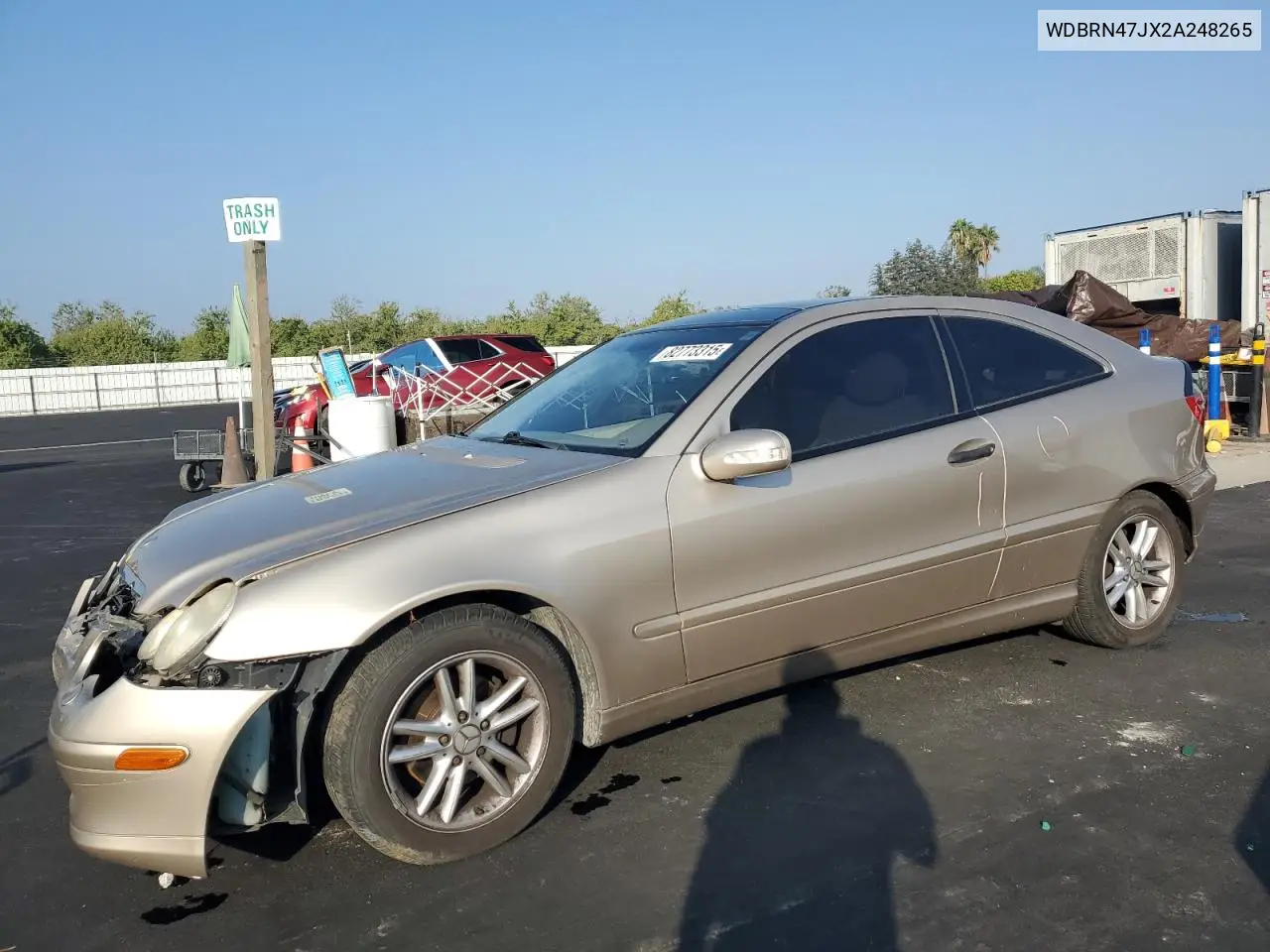 WDBRN47JX2A248265 2002 Mercedes-Benz C 230K Sport Coupe
