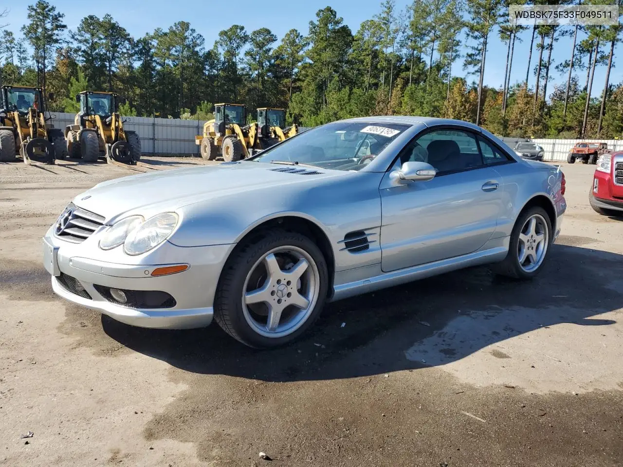 WDBSK75F33F049511 2003 Mercedes-Benz Sl 500R