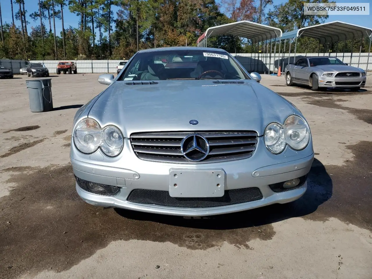 WDBSK75F33F049511 2003 Mercedes-Benz Sl 500R