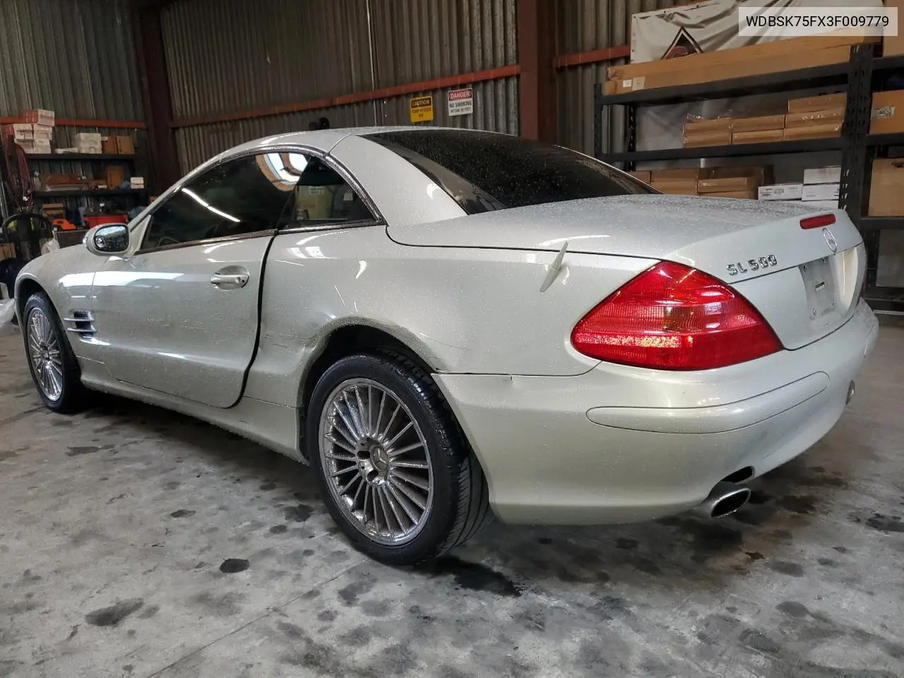 WDBSK75FX3F009779 2003 Mercedes-Benz Sl 500R