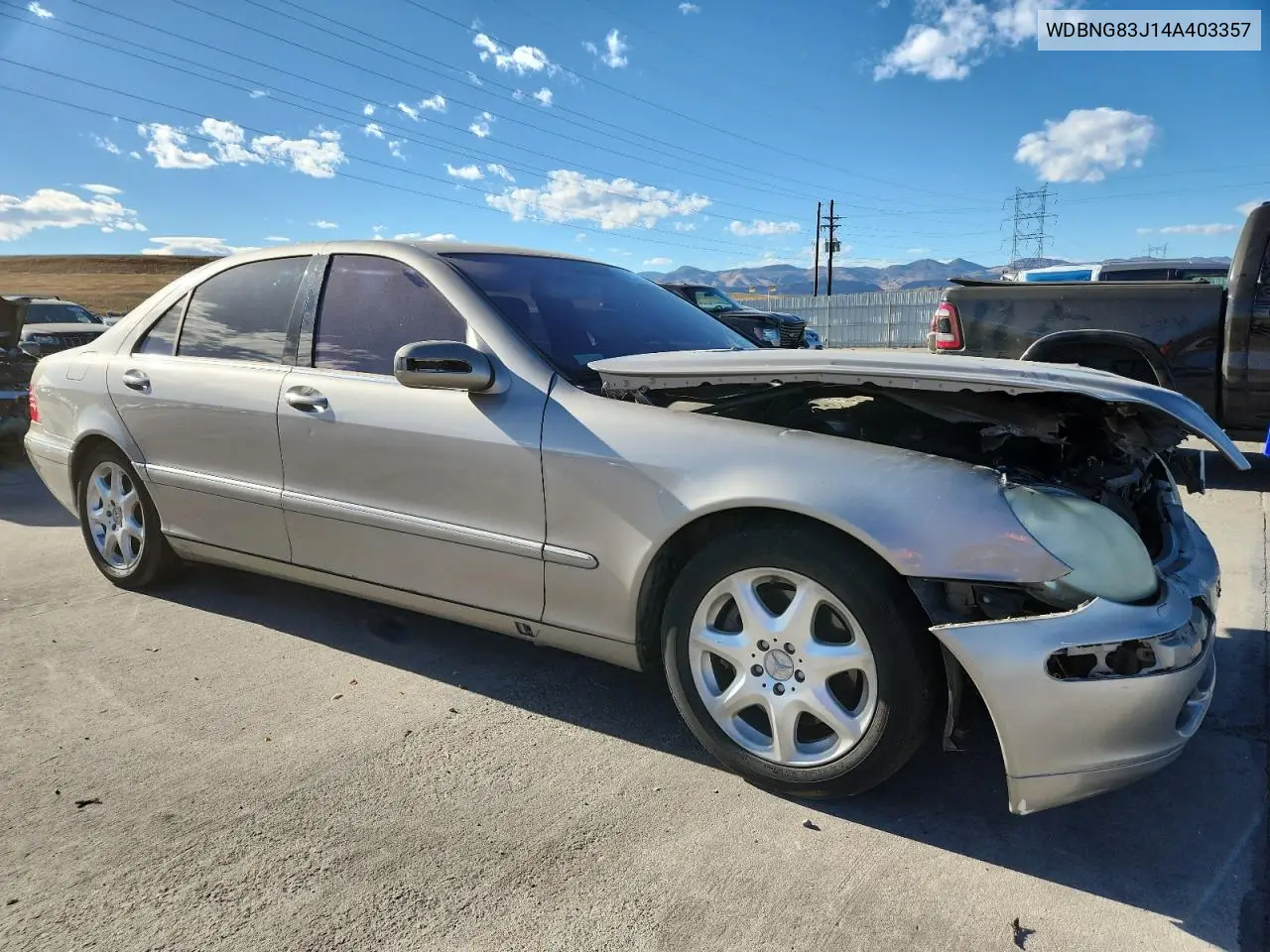 WDBNG83J14A403357 2004 Mercedes-Benz S 430 4Matic
