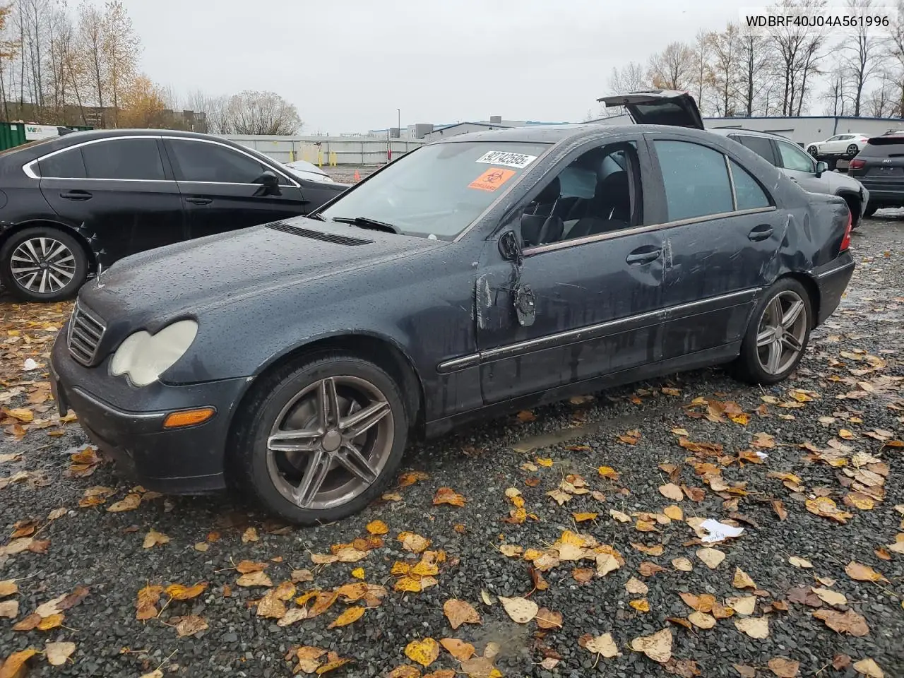WDBRF40J04A561996 2004 Mercedes-Benz C 230K Sport Sedan