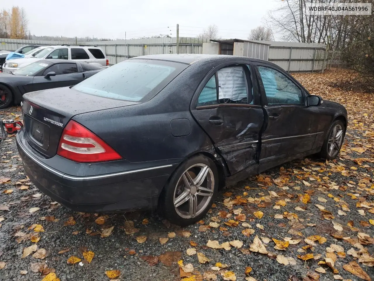 WDBRF40J04A561996 2004 Mercedes-Benz C 230K Sport Sedan