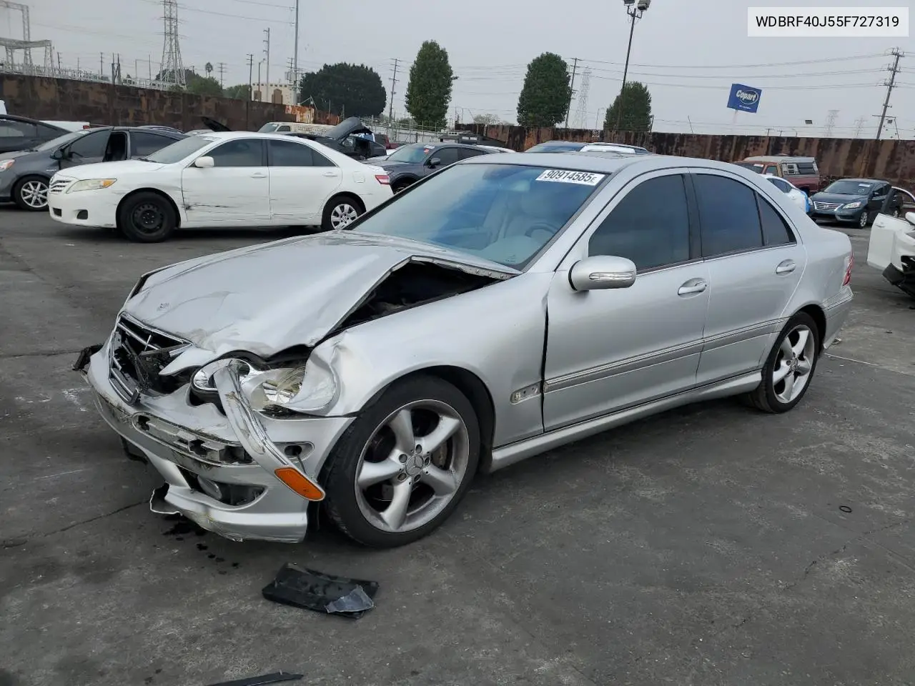WDBRF40J55F727319 2005 Mercedes-Benz C 230K Sport Sedan