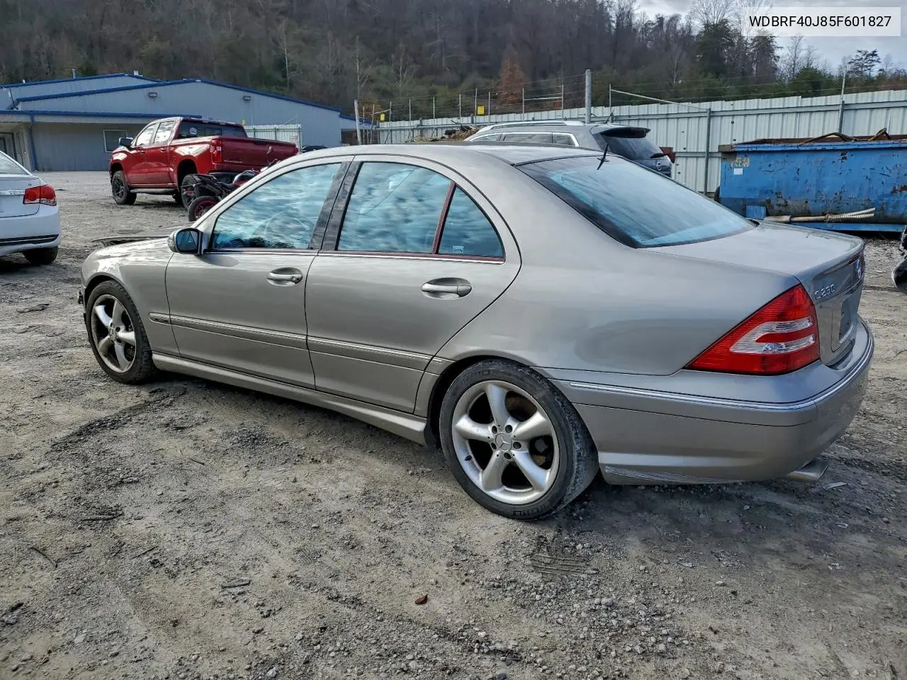 WDBRF40J85F601827 2005 Mercedes-Benz C 230K Sport Sedan