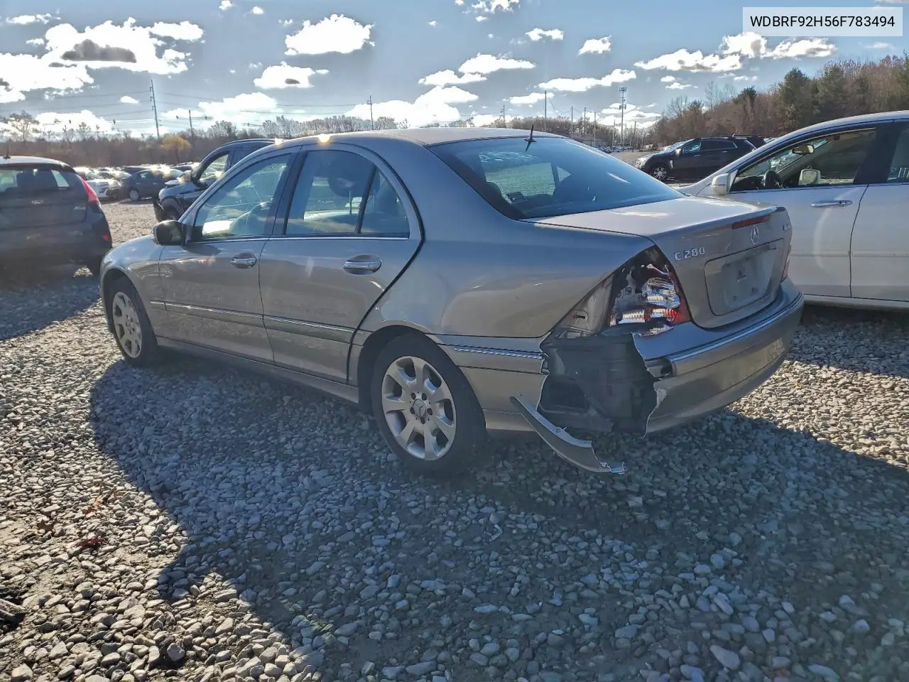 WDBRF92H56F783494 2006 Mercedes-Benz C 280 4Matic