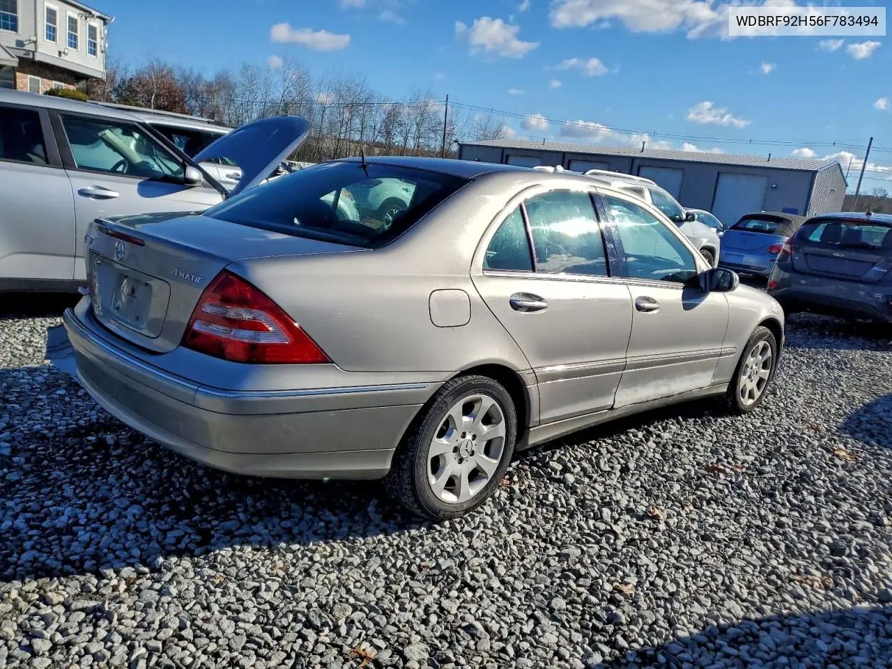 WDBRF92H56F783494 2006 Mercedes-Benz C 280 4Matic