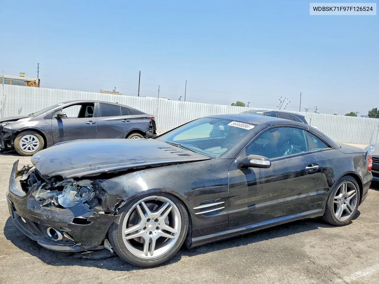 2007 Mercedes-Benz Sl 550 VIN: WDBSK71F97F126524 Lot: 56460086