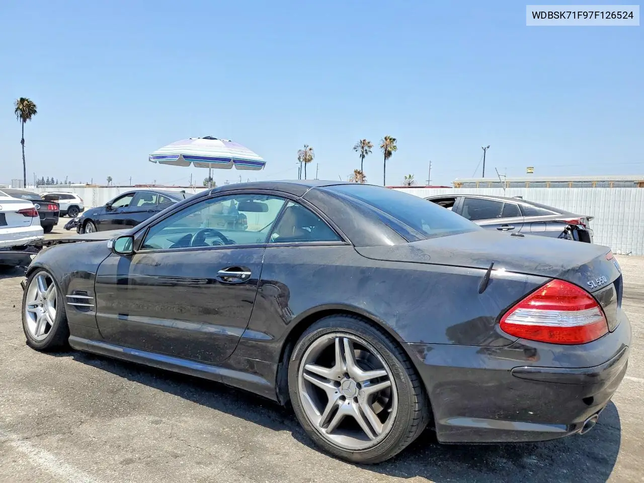 2007 Mercedes-Benz Sl 550 VIN: WDBSK71F97F126524 Lot: 56460086