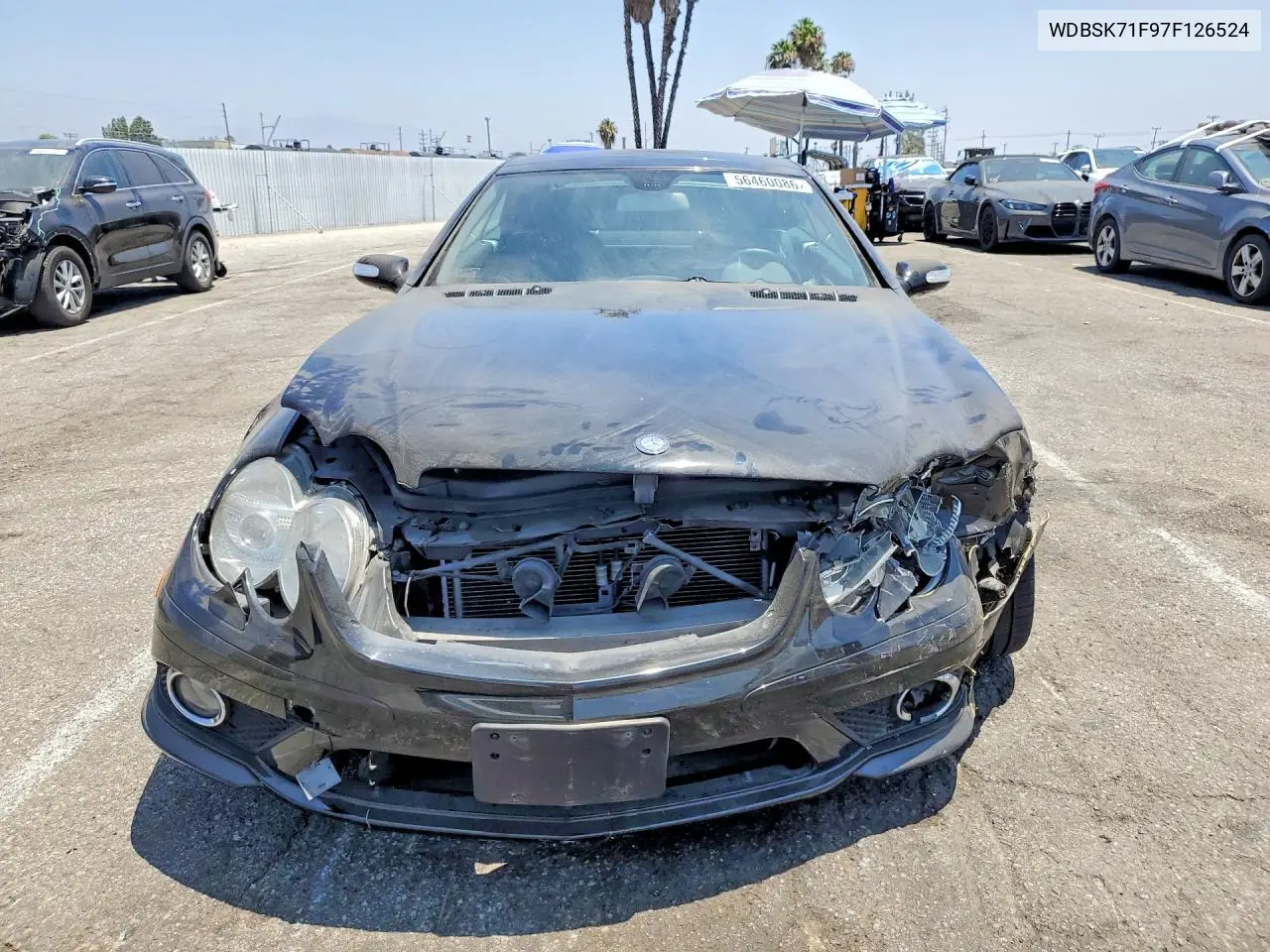2007 Mercedes-Benz Sl 550 VIN: WDBSK71F97F126524 Lot: 56460086