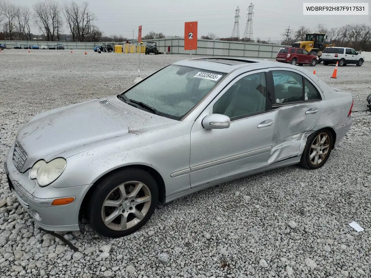 WDBRF92H87F917531 2007 Mercedes-Benz C 280 4Matic