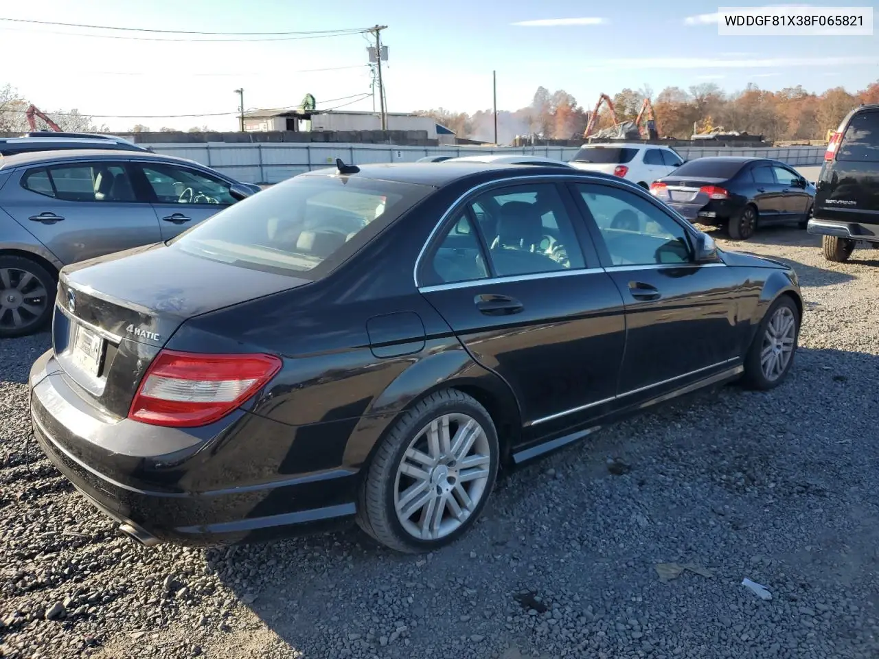 WDDGF81X38F065821 2008 Mercedes-Benz C 300 4Matic