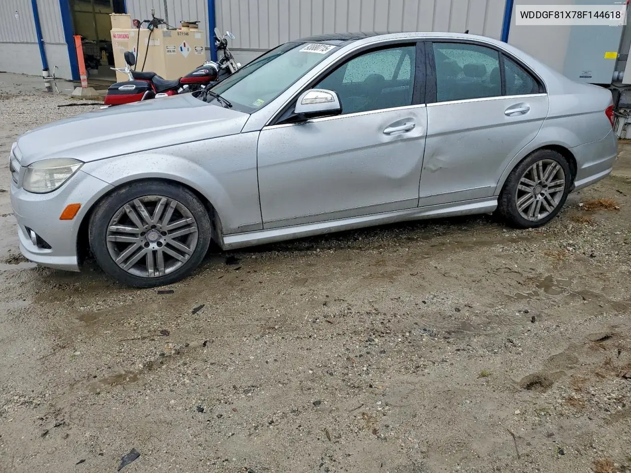 WDDGF81X78F144618 2008 Mercedes-Benz C 300 4Matic