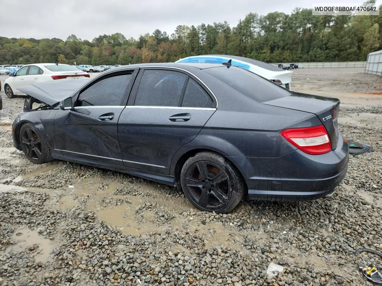 WDDGF8BB0AF470642 2010 Mercedes-Benz C 300 4Matic