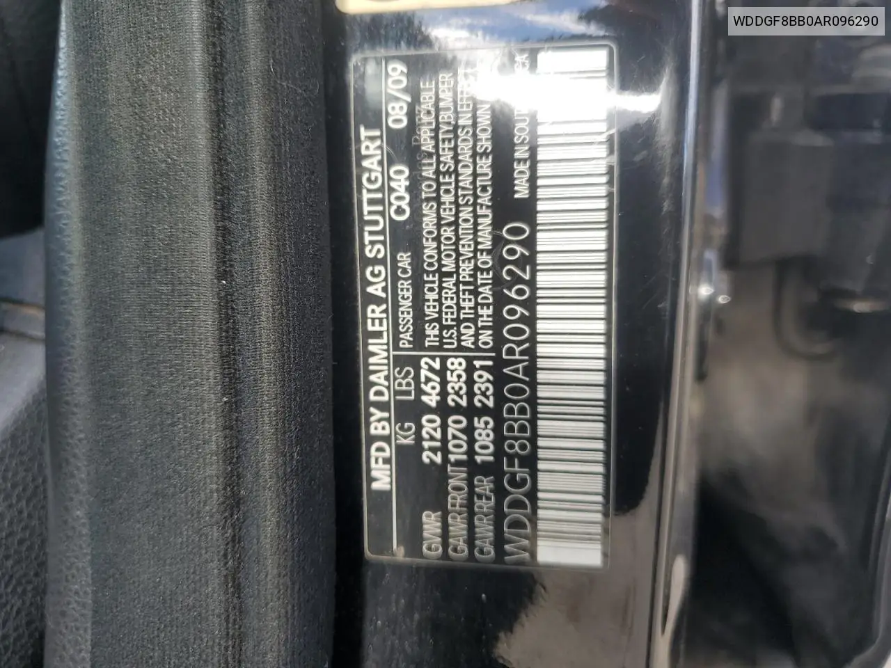 WDDGF8BB0AR096290 2010 Mercedes-Benz C 300 4Matic
