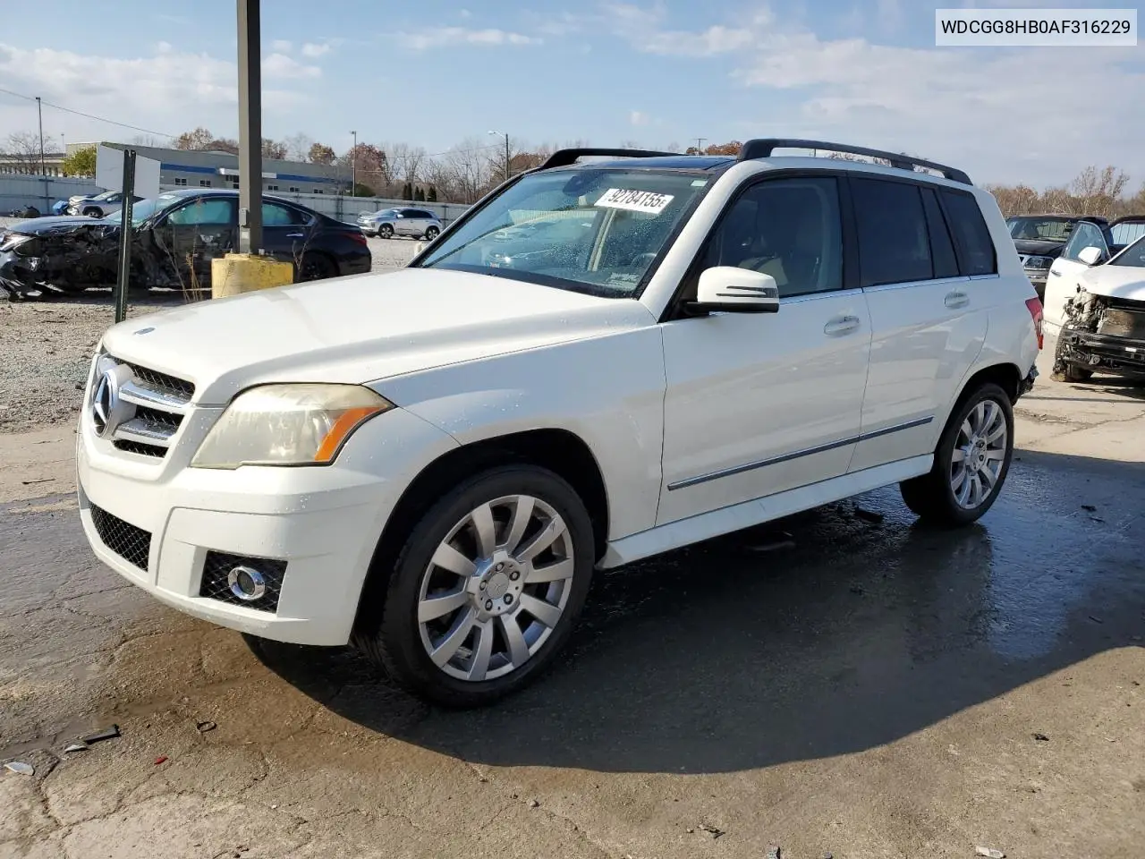WDCGG8HB0AF316229 2010 Mercedes-Benz Glk 350 4Matic