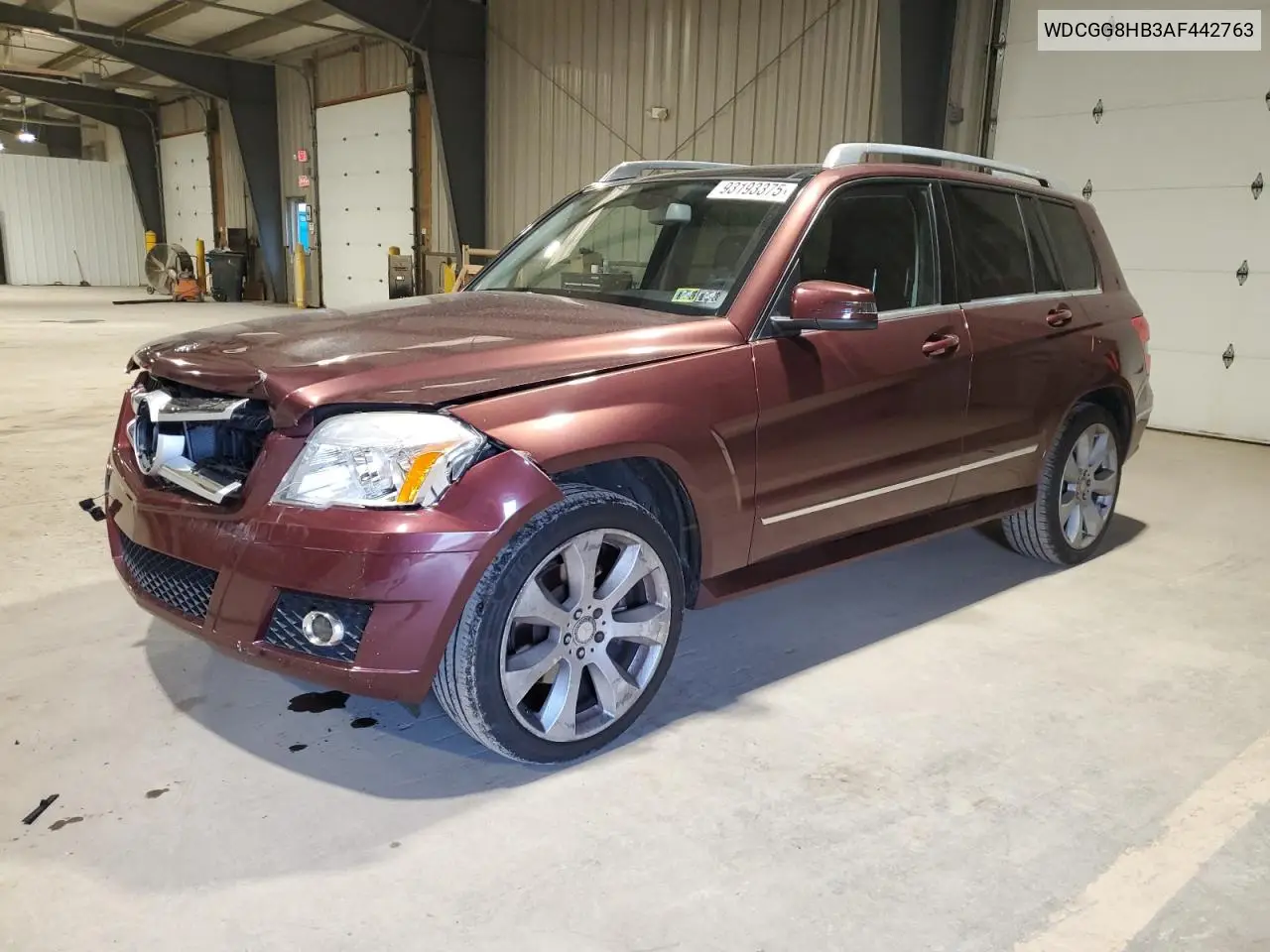 WDCGG8HB3AF442763 2010 Mercedes-Benz Glk 350 4Matic