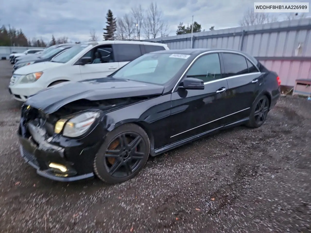 WDDHF8HB1AA226989 2010 Mercedes-Benz E 350 4Matic