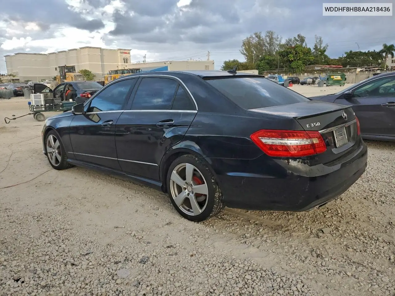 WDDHF8HB8AA218436 2010 Mercedes-Benz E 350 4Matic