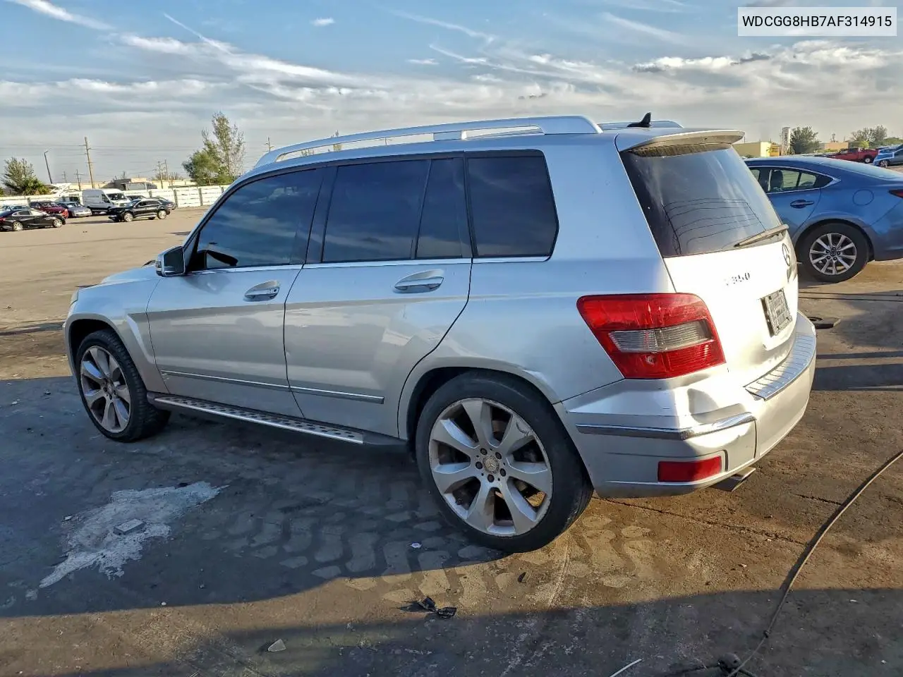 WDCGG8HB7AF314915 2010 Mercedes-Benz Glk 350 4Matic
