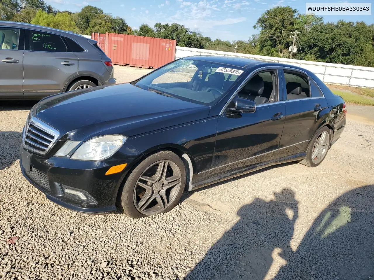 WDDHF8HB0BA330343 2011 Mercedes-Benz E 350 4Matic