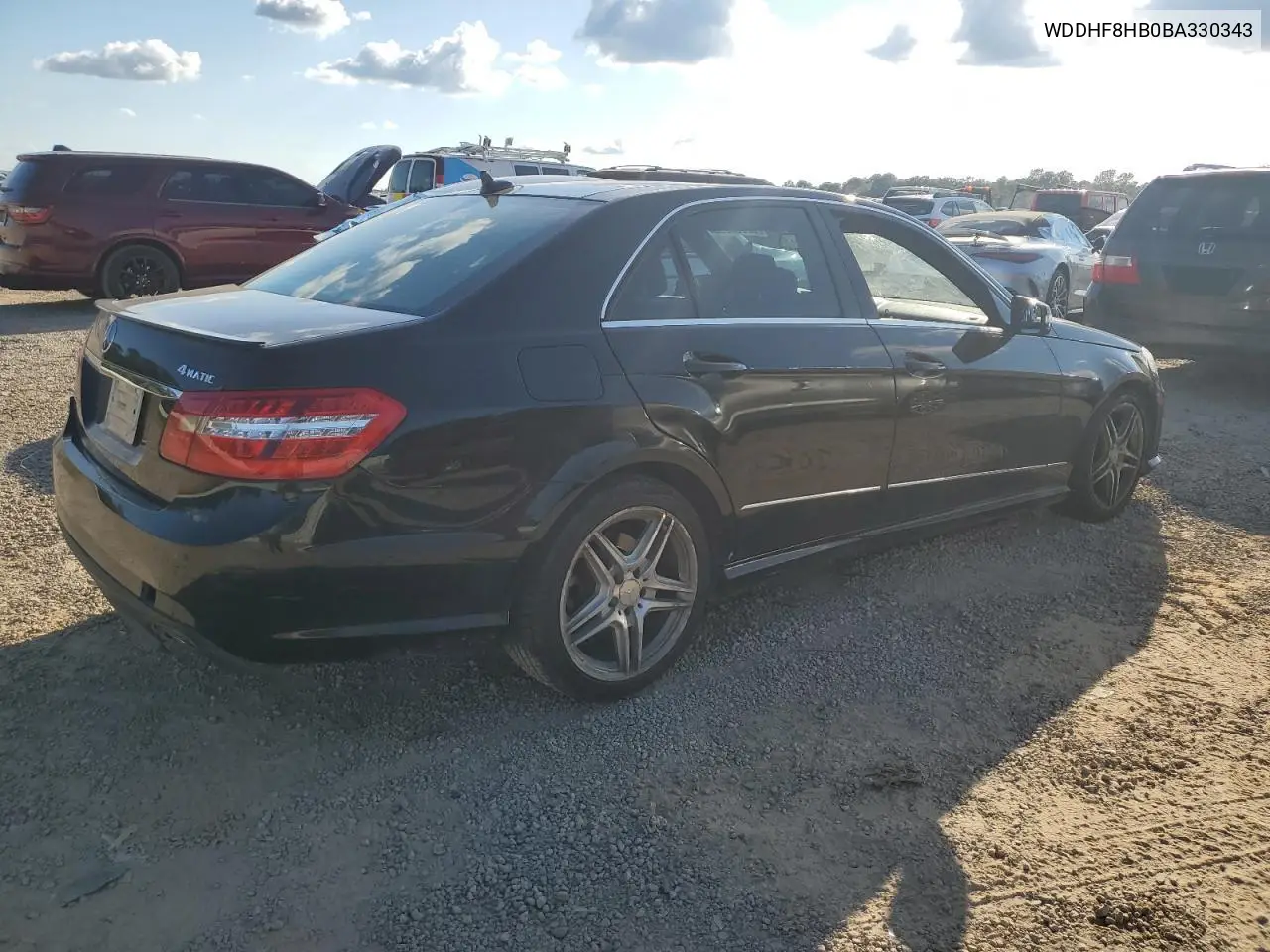 WDDHF8HB0BA330343 2011 Mercedes-Benz E 350 4Matic