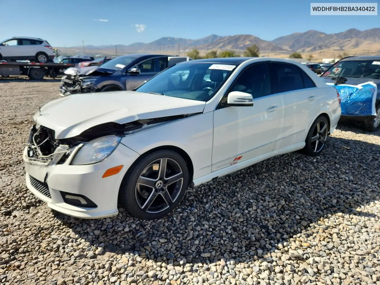 WDDHF8HB2BA340422 2011 Mercedes-Benz E 350 4Matic