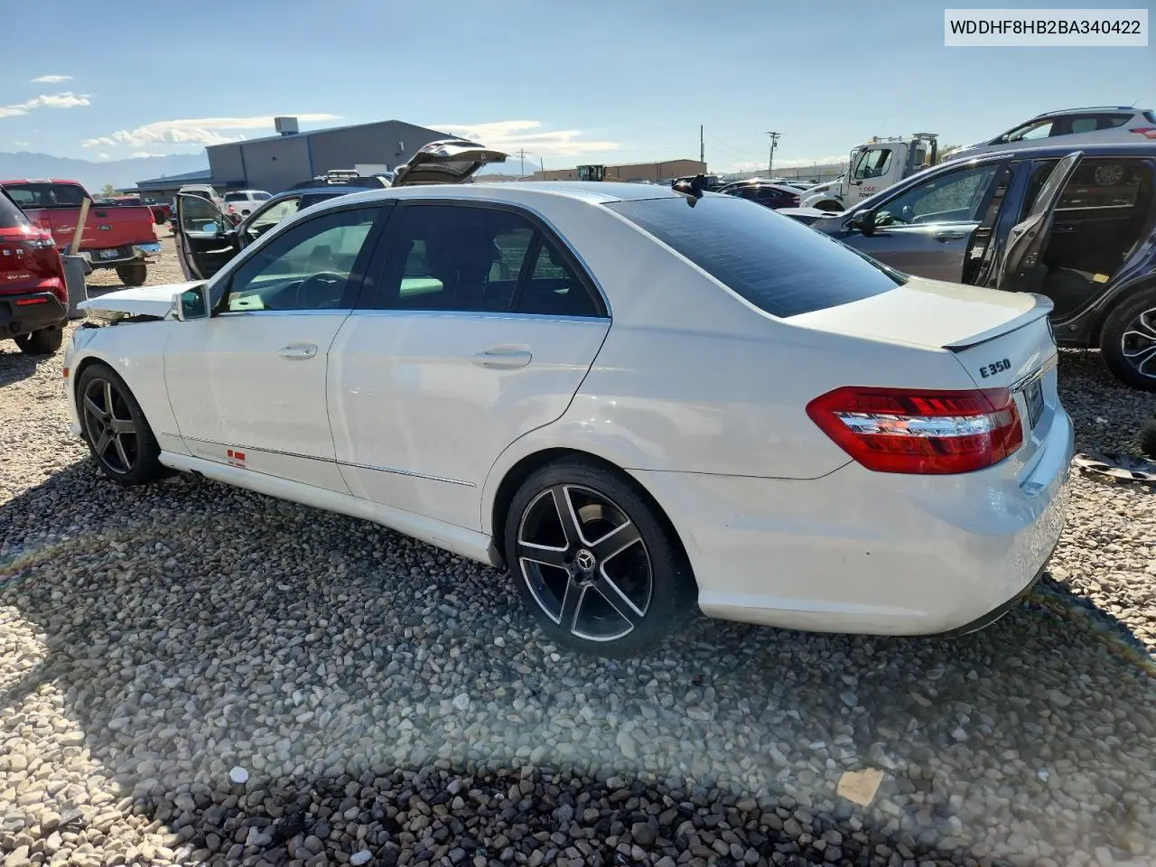 WDDHF8HB2BA340422 2011 Mercedes-Benz E 350 4Matic