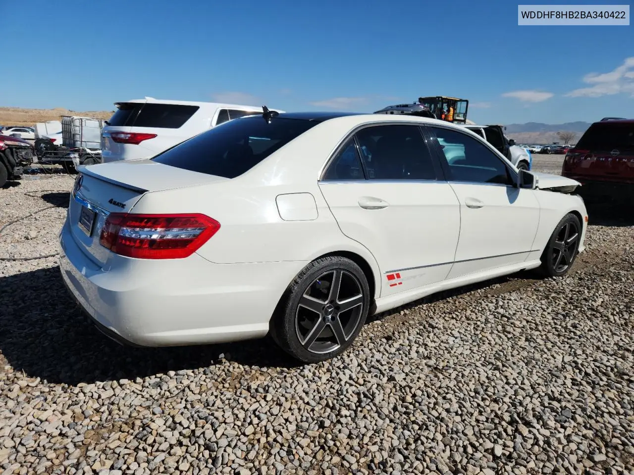WDDHF8HB2BA340422 2011 Mercedes-Benz E 350 4Matic