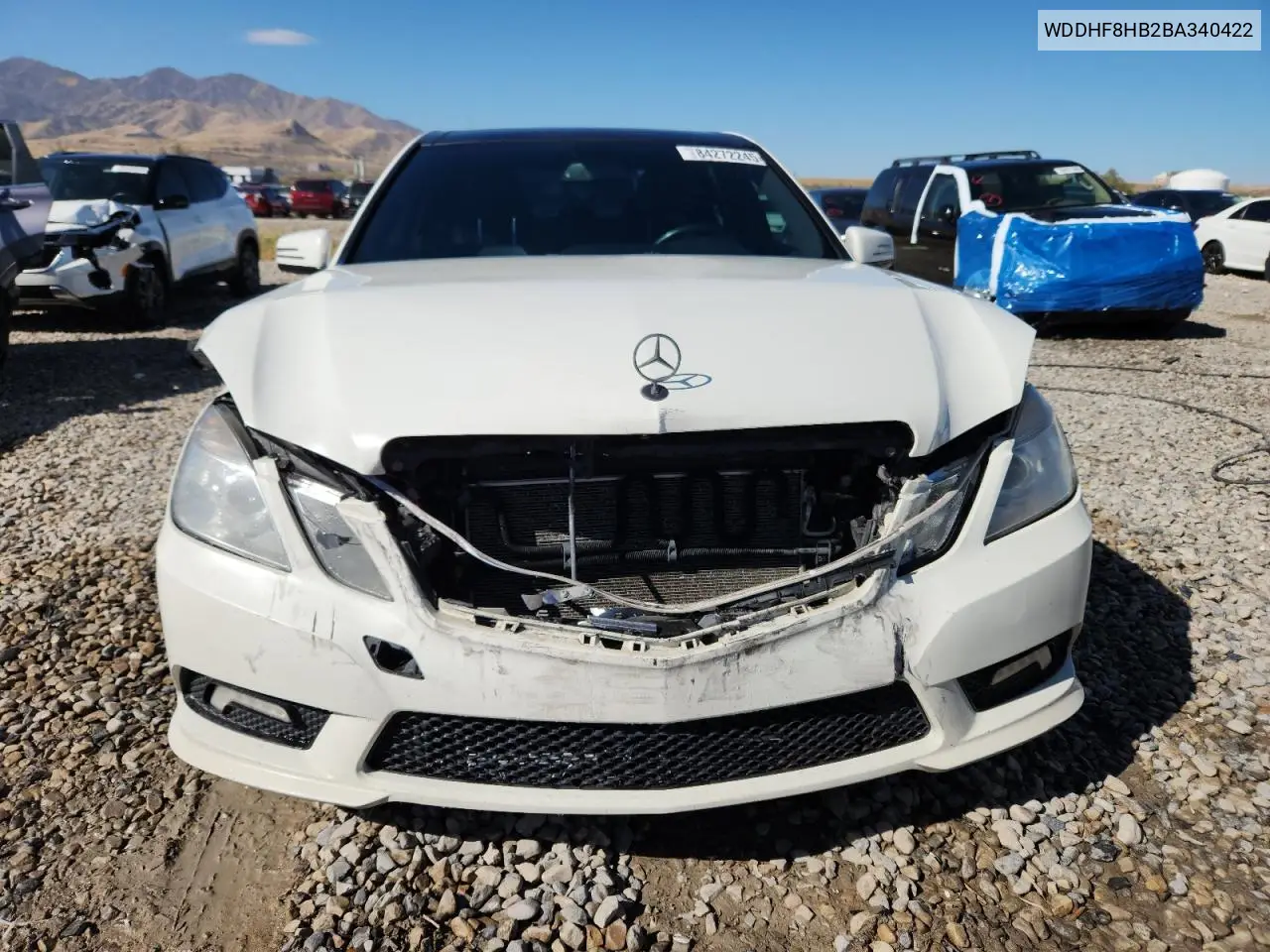 WDDHF8HB2BA340422 2011 Mercedes-Benz E 350 4Matic