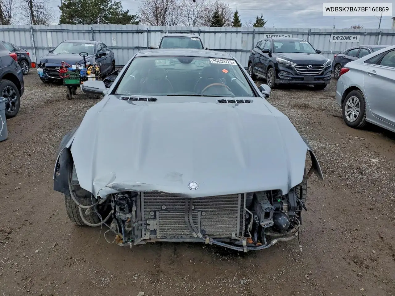 WDBSK7BA7BF166869 2011 Mercedes-Benz Sl 550