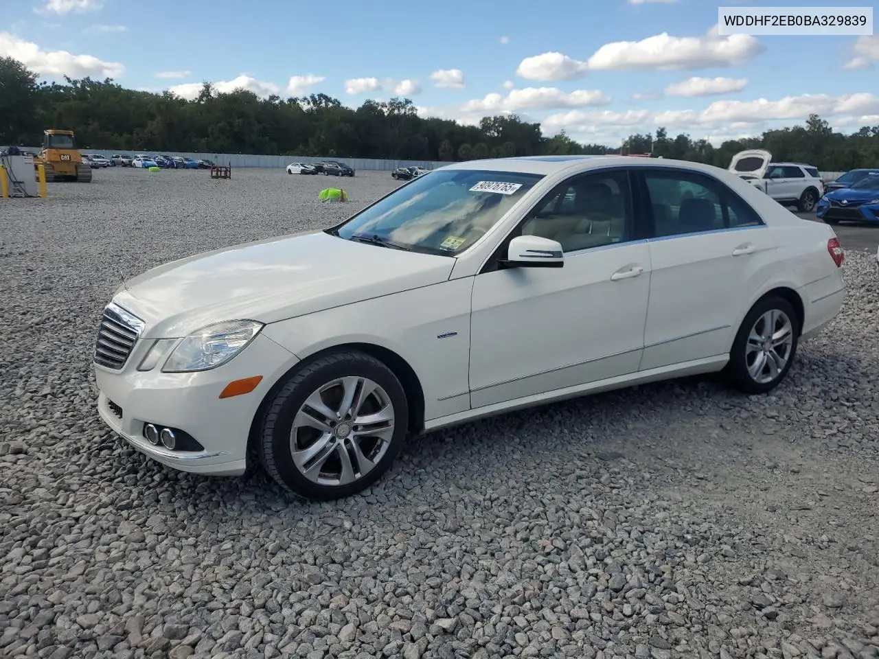 WDDHF2EB0BA329839 2011 Mercedes-Benz E 350 Bluetec