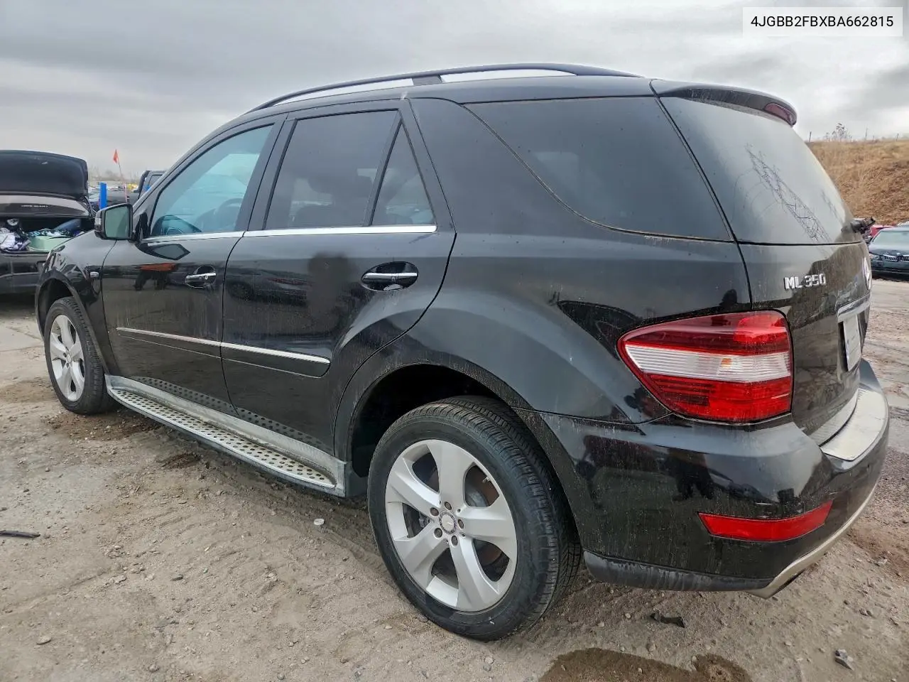 4JGBB2FBXBA662815 2011 Mercedes-Benz Ml 350 Bluetec