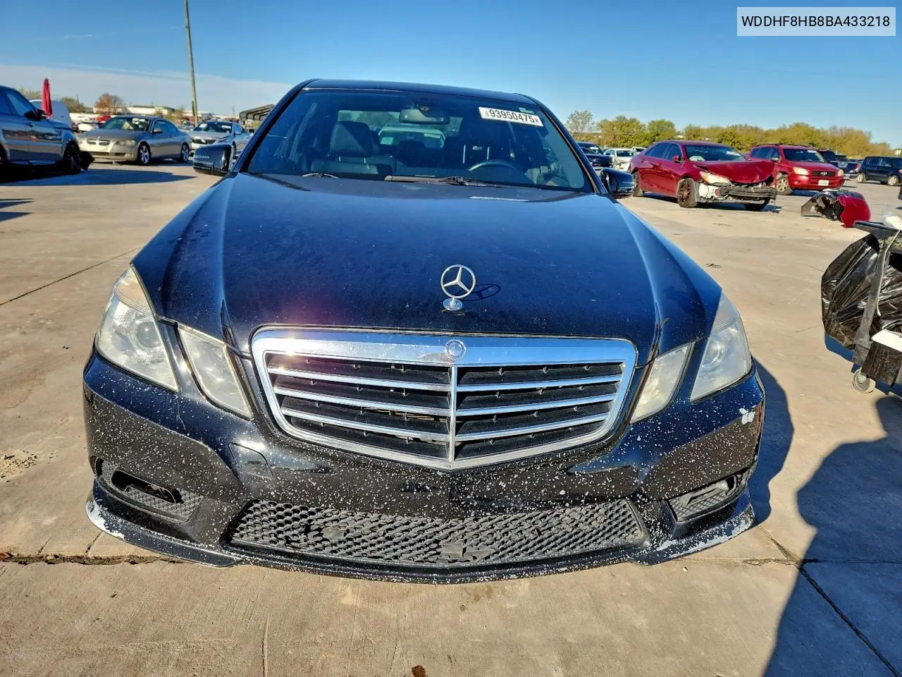 WDDHF8HB8BA433218 2011 Mercedes-Benz E 350 4Matic